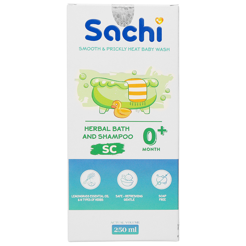 Nước tắm thảo dược Sachi hương tràm, giúp ngăn rôm sảy chai 250ml - 18